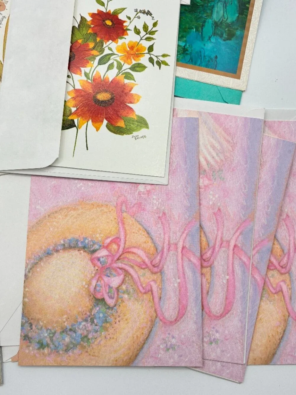 Vtg 90's-Y2K Greeting Cards Lot of 20 Blank Insides Unused Variety W/Envelopes